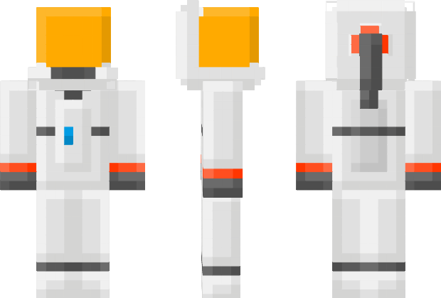 Astronaut Minecraft Skin (620x419), Png Download