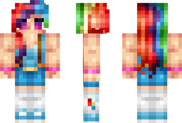 скин rainbow dash для майнкрафт 1.9 по никам #9