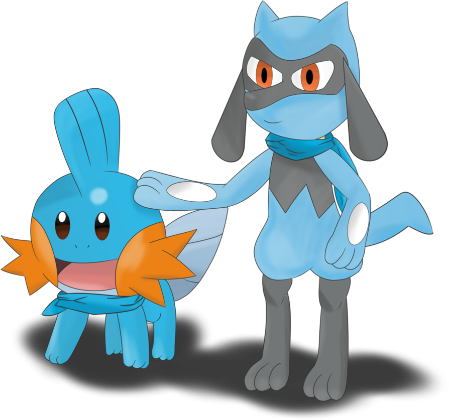 Mudkip Transparent Riolu - Drawing (955x836), Png Download
