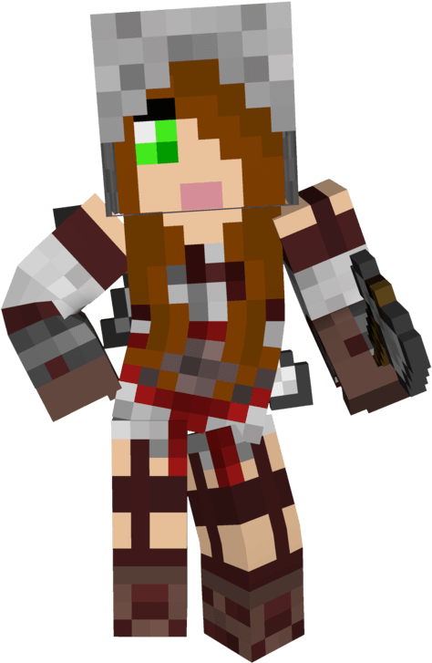 Best Free Cute Girl Minecraft Wallpapers Png Brown - Minecraft Girl Skin Assassin (894x894), Png Download
