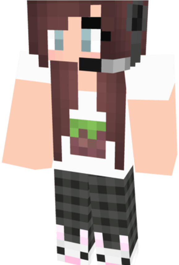 Pin By Shai Davis On Minecraft Pinterest Minecraft - Headset Minecraft Skin (1368x855), Png Download