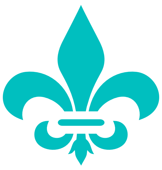 Royal Blue Fleur De Lis Svg Clip Arts 570 X 598 Px (570x598), Png Download