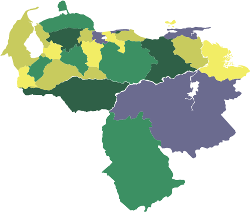Directivos De Confagan A Nivel Nacional - Venezuela Png Map (540x433), Png Download