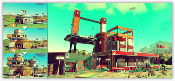 No Mans Sky Base Building - No Mans Sky Next Base (560x261), Png Download