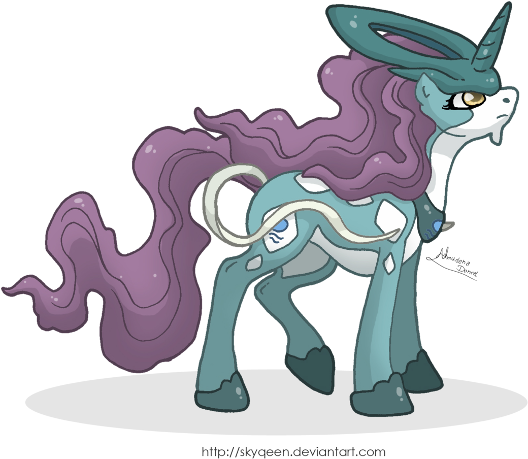 Mysweetqueen, Pokémon, Ponified, Safe, Solo, Suicune - Suicune Horse (1193x1024), Png Download