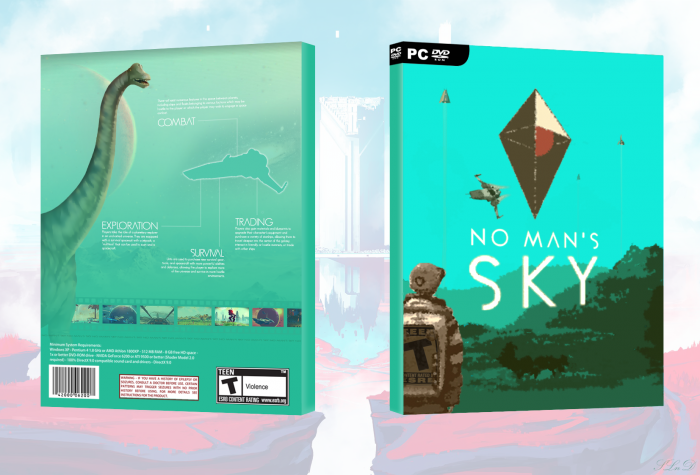 No Man's Sky Box Art Cover - No Man's Sky Pc Cover (700x475), Png Download