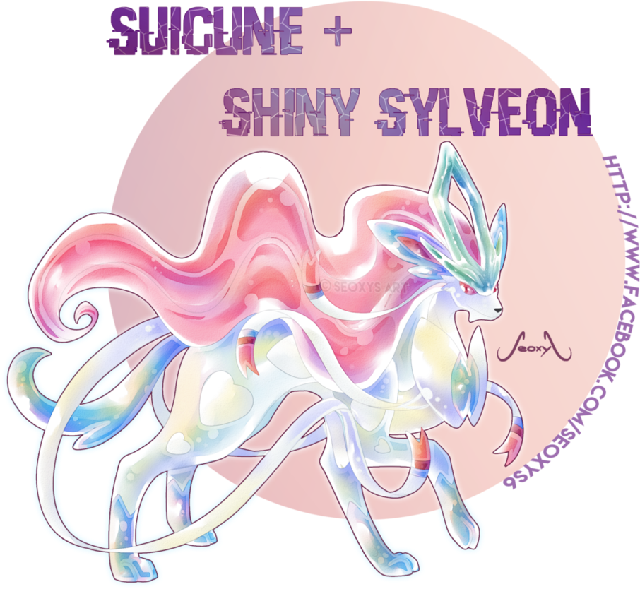 Suicune X Shiny Sylveon By Seoxys6 On Deviantart - Suicune Sylveon Fusion (926x863), Png Download