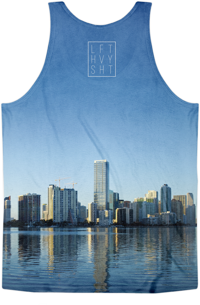 Miami Skyline Men's Tank Top - Goldman Sachs Miami (1000x1000), Png Download