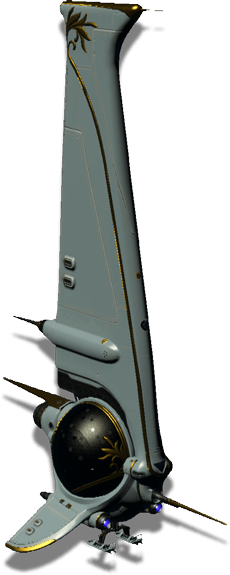 Ships Prop - No Man's Sky S Class Ship (230x575), Png Download