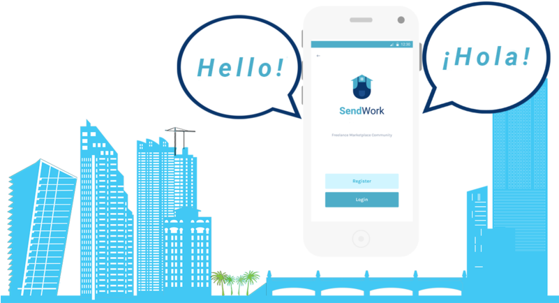 View Larger Image Sendwork Provider App With Miami - Laborer (800x450), Png Download