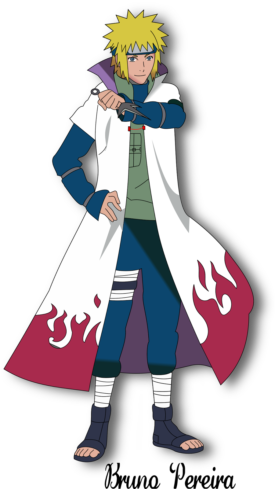 Neste Vídeo, O Bruno Pereira, Que Tem 13 Anos E Estuda - Minato Namikaze Hokage (901x1600), Png Download