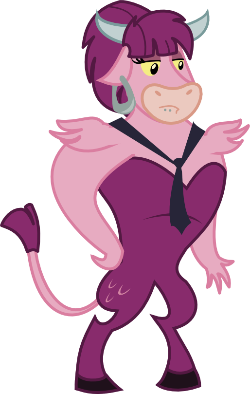 Itoruna The Platypus, Cow, Iron Will, Minotaur, Necktie, - Mlp Platypus (514x809), Png Download