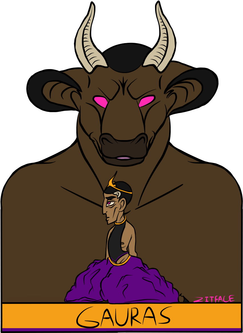 The Minotaur King - Cartoon (884x1173), Png Download