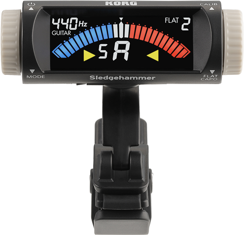 Front View - Korg Sh-g1 Sledgehammer Clip-on Guitar Tuner (1200x538), Png Download