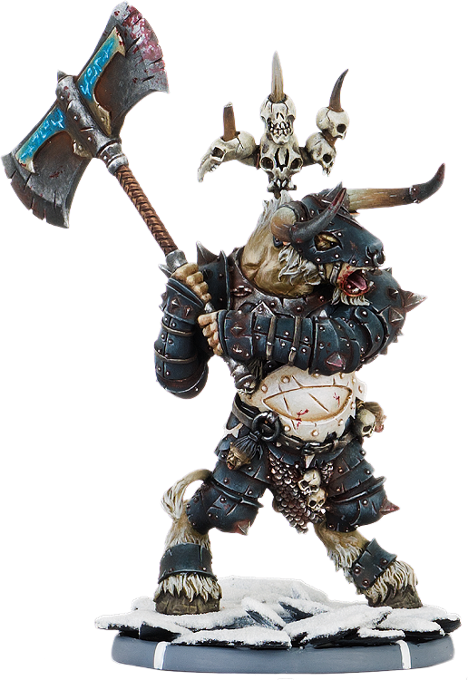 Miniatures - Alpha Bulls - Warhammer Minotaur Miniatures (516x750), Png Download