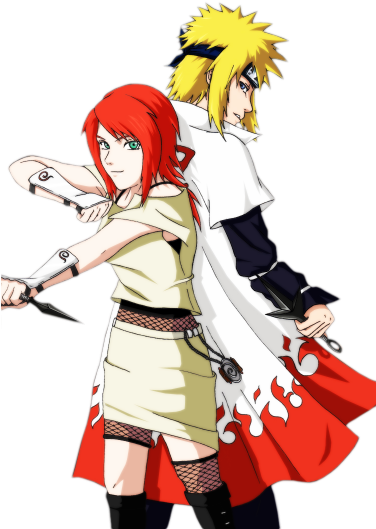 Crunchyroll Minato Namikaze Fans - Minato And Eru Lee (375x542), Png Download