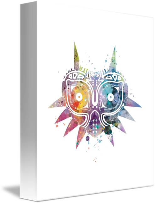 "majoras Mask" By Monn Print - Majoras Mas Art (494x650), Png Download