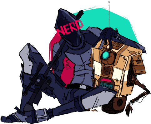 “ I Entitle This - Borderlands Zer0 Fan Art (500x410), Png Download