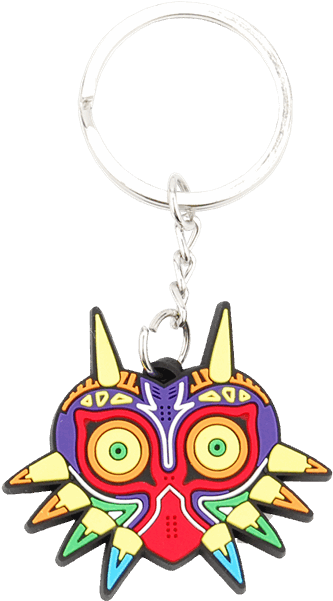 Nintendo - Zelda Majora's Mask Rubber Keychain (600x600), Png Download
