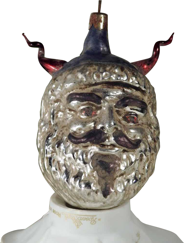 Rare German Christmas Ornament Krampus - Christmas Ornament (1000x1000), Png Download