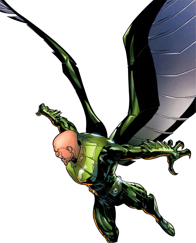 Vulture Marvel Png Svg Royalty Free Stock - Vulture Spider Man Png (640x794), Png Download