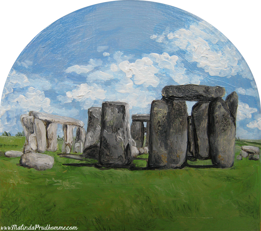 Pendant Necklace - Stonehenge I - By Mixed Media Artist (1000x885), Png Download