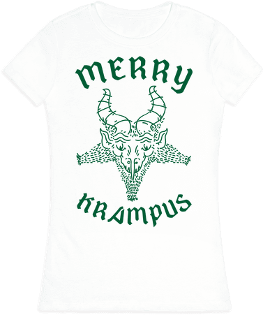 Merry Krampus Womens T-shirt - Sweater (484x484), Png Download