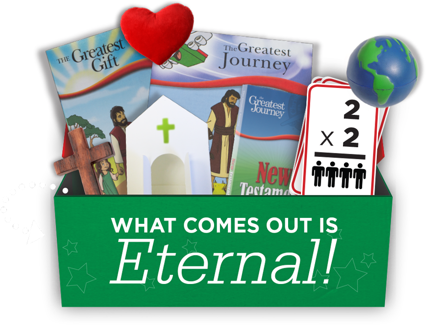 In The Hands Of Local Churches, Every Gift-filled Shoebox - Greatest Journey Operation Christmas Child (933x666), Png Download
