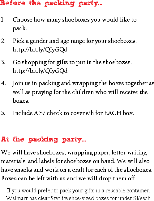 Invitation Background - Operation Christmas Child Packing Party Invite (519x714), Png Download