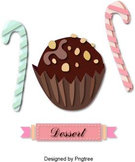 Beautiful Cartoon Lovely Hand-painted Dessert Cake - Dessert (360x360), Png Download