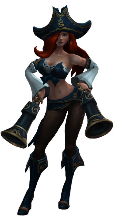 Miss Fortune Render - Lol Miss Fortune Png (454x718), Png Download