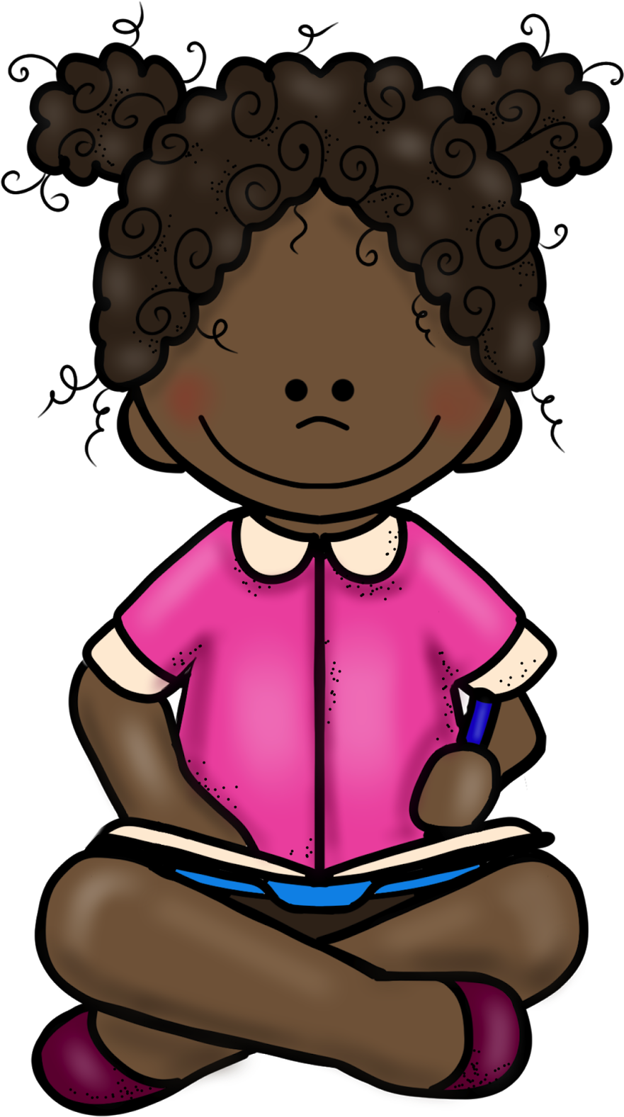 Kp January Girl Writing On - Cursive (892x1600), Png Download