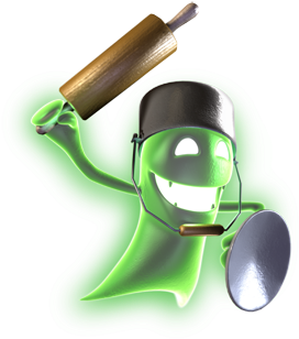 Luigis Mansion Png Clip Free Library - Luigi's Mansion Ghost Png (350x350), Png Download