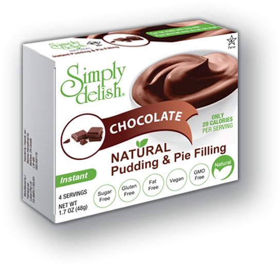 Chocolate Pudding - Simply Delish Chocolate Pudding & Pie Filling - (650x650), Png Download