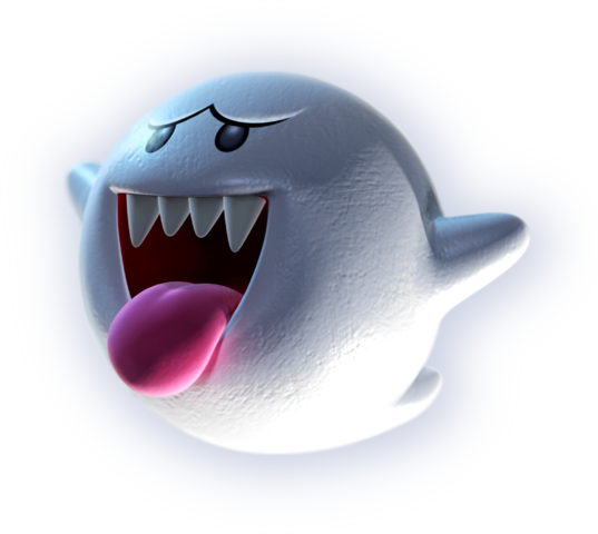Luigi's Mansion Dark Moon - Luigi's Haunted Mansion Boo (537x480), Png Download