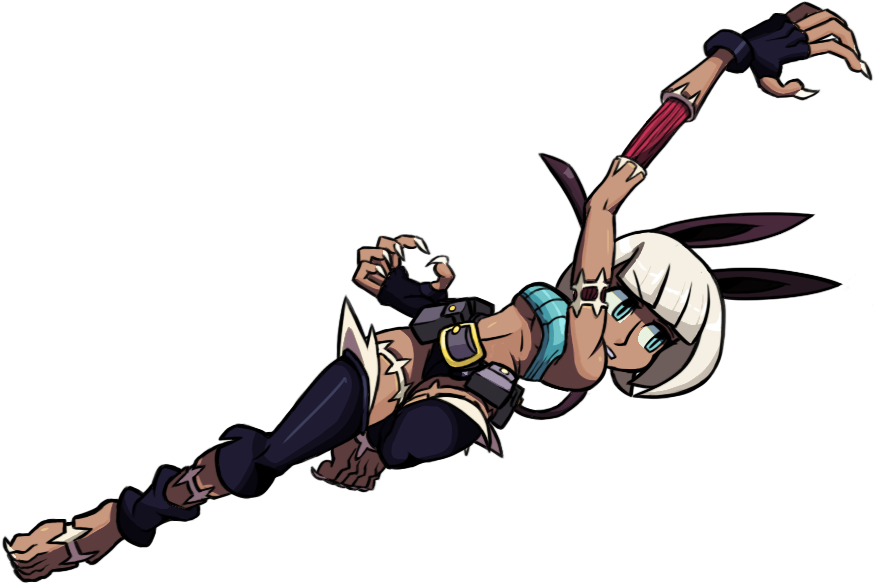 Jumping Mp - Skullgirls Character Ms Fortune (890x600), Png Download