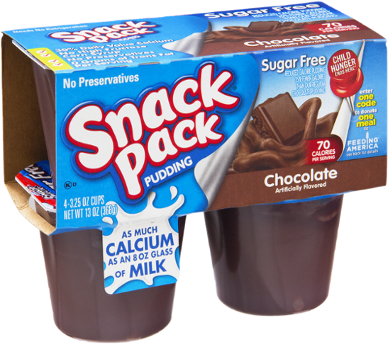 Snack Pack Pudding (600x600), Png Download