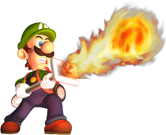 Luigi - Luigi's Mansion (581x479), Png Download