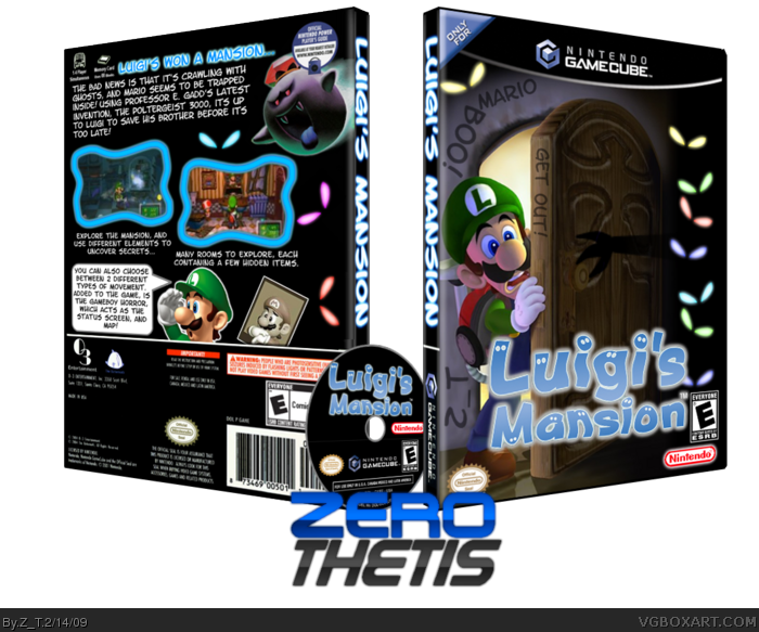 Luigi's Mansion Box Art Cover - Luigi's Mansion (700x583), Png Download