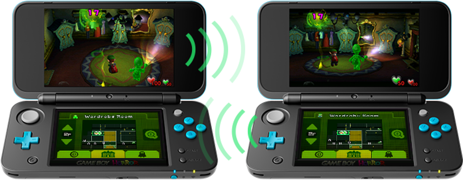 Ci 3ds Luigismansion 0 Whereitallstarted En - New Nintendo 2ds Xl (black X Turquoise) (950x369), Png Download
