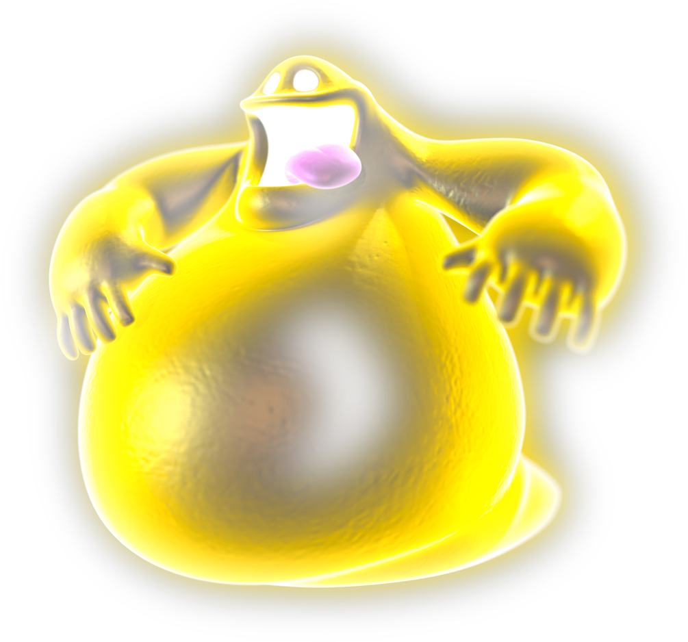 Luigi's Mansion Ghost Png - Luigi's Mansion 2 Yellow Ghost (1100x1100), Png Download