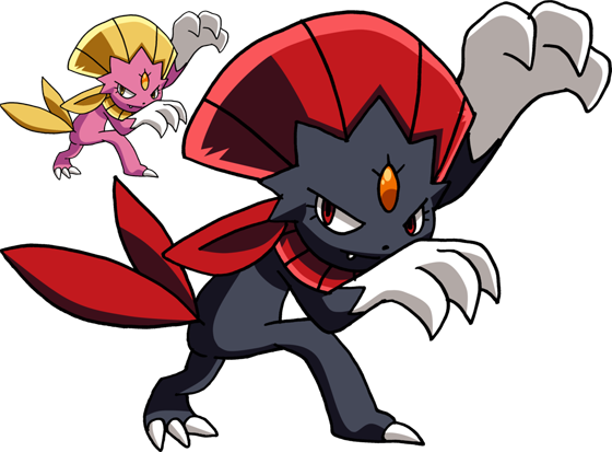 461 Weavile - Weavile (560x413), Png Download