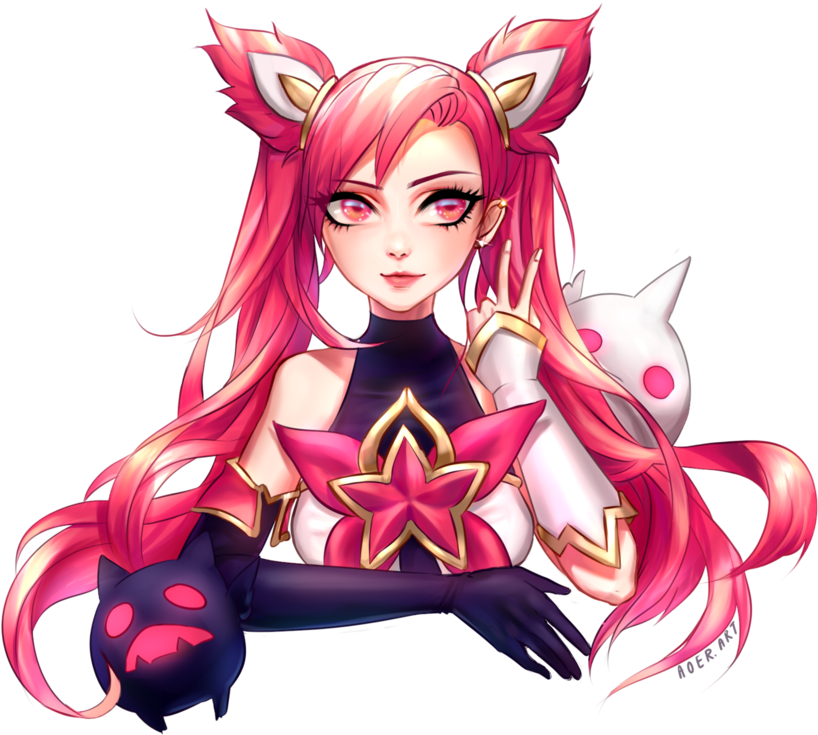 Starguardian Jinx And Sweetheart Fanart - Star Guardian Jinx Fanart (900x822), Png Download
