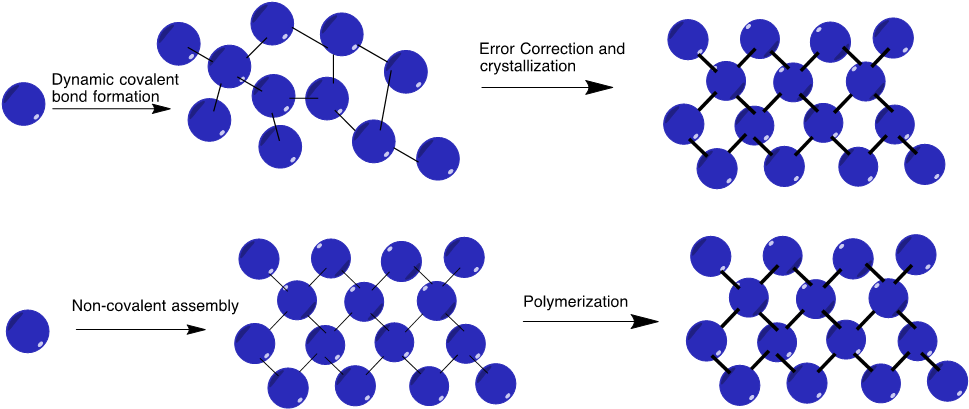 2d Polymerization Under Thermodynamic Control Versus - Covalent Bond Polymer (975x414), Png Download