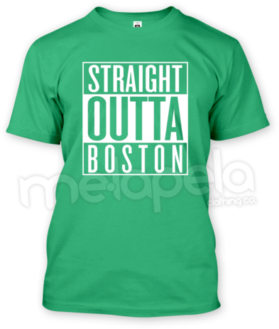 Straight Outta Boston T-shirt - Ale 8 One T Shirt (408x480), Png Download