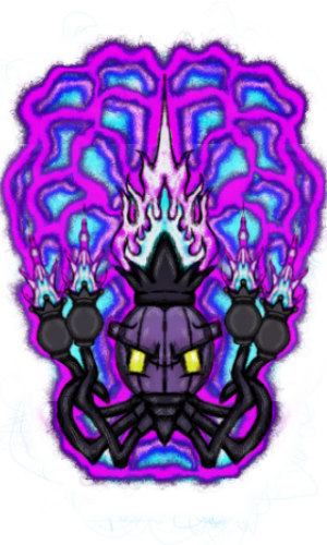 #fanart #yoarte #chandelure #シャンデラ #chandela #dual - Illustration (300x500), Png Download