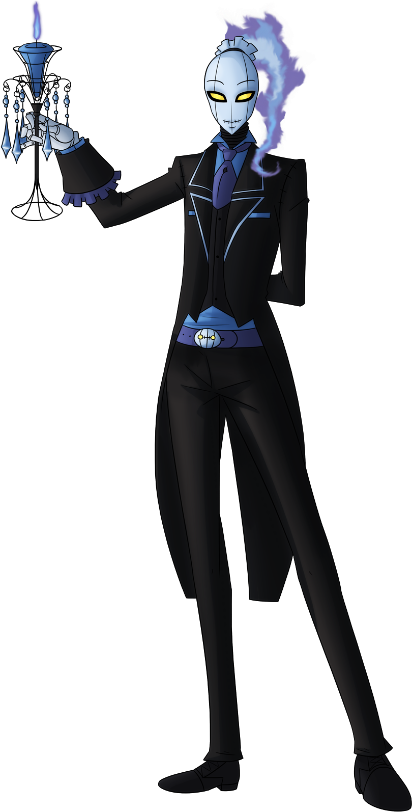 Chandelure By Drcrafty - Chandelure Male Gijinka (900x1678), Png Download