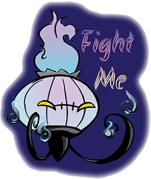 Chandelure Keychain - Cartoon (400x400), Png Download
