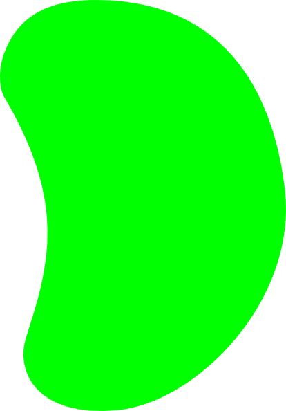 Image Royalty Free Download Green Clip Art At Clker - Green Jelly Bean Cartoon (414x594), Png Download
