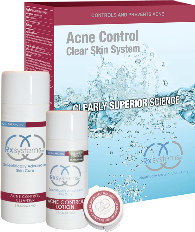Rx Systems Acne Control Clear Skin System (900x900), Png Download